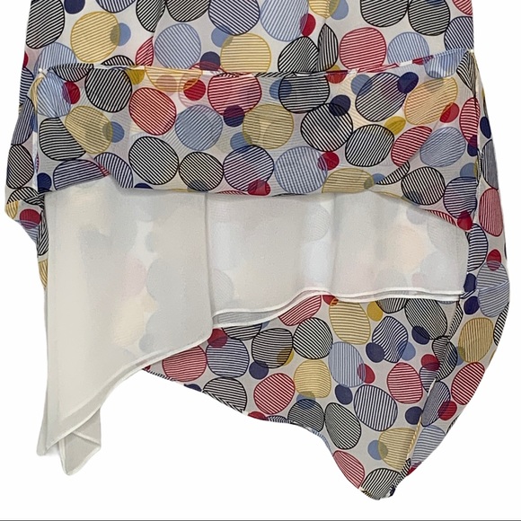 ANNE KLEIN Blouse High low Colorful Layered - Picture 5 of 5